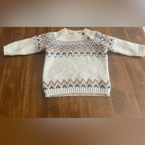 H&M Other - H&M Cozy Knit Sweater with Pattern 6 Months